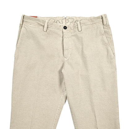 26SS PT TORINO ReWorked "E - SLIM FIT" ストレッチコットン ノータックスリムパンツ ベージュ 44 | GUARDAROBA MILANO OFFICIAL STORE