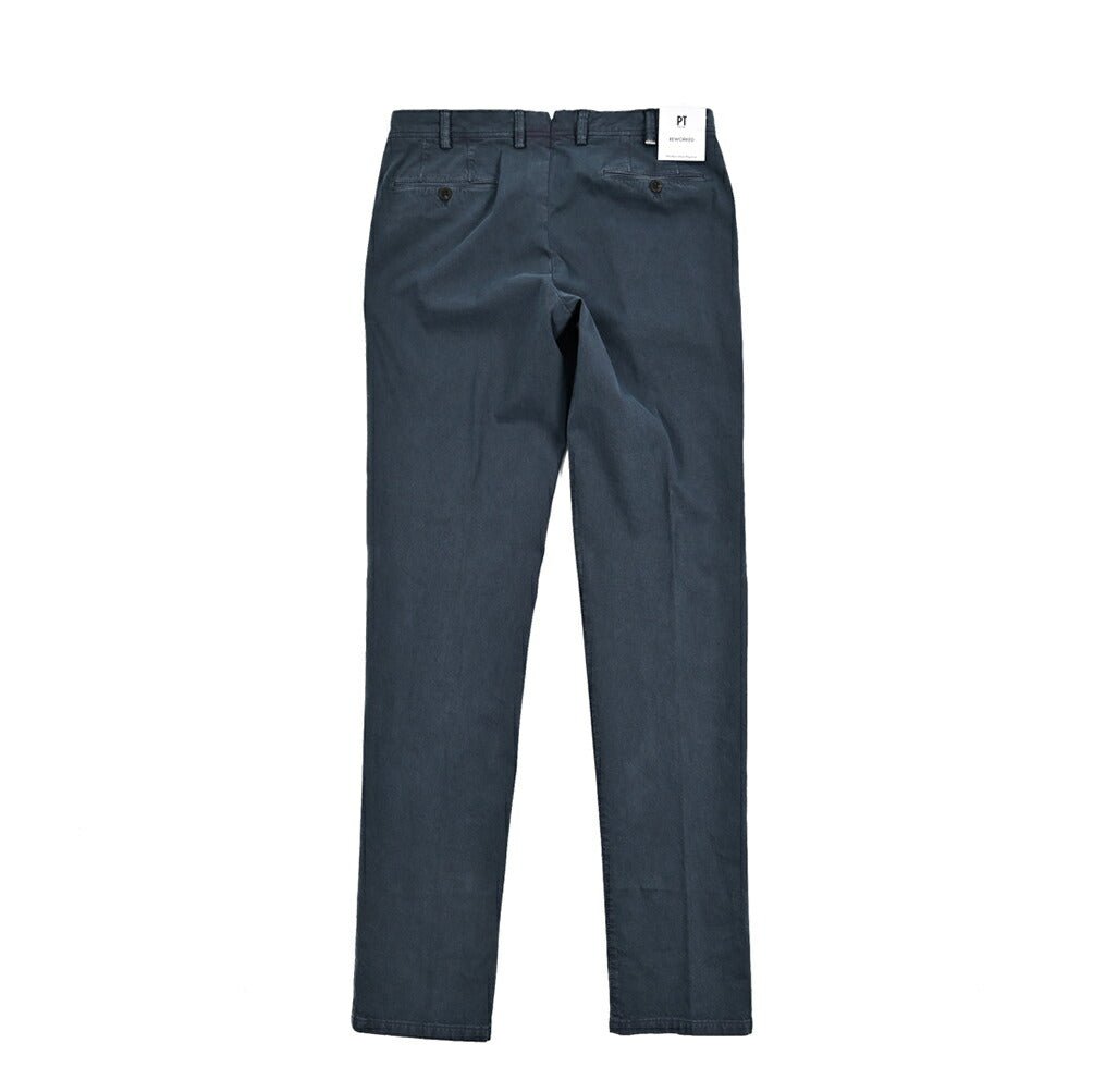 26SS PT TORINO ReWorked "E - SLIM FIT" ストレッチコットン ノータックスリムパンツ ネイビー 46 | GUARDAROBA MILANO OFFICIAL STORE