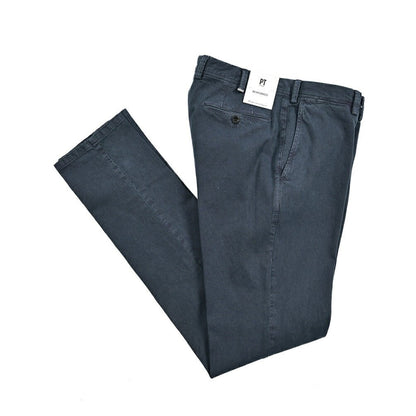 26SS PT TORINO ReWorked "E - SLIM FIT" ストレッチコットン ノータックスリムパンツ ネイビー 46 | GUARDAROBA MILANO OFFICIAL STORE
