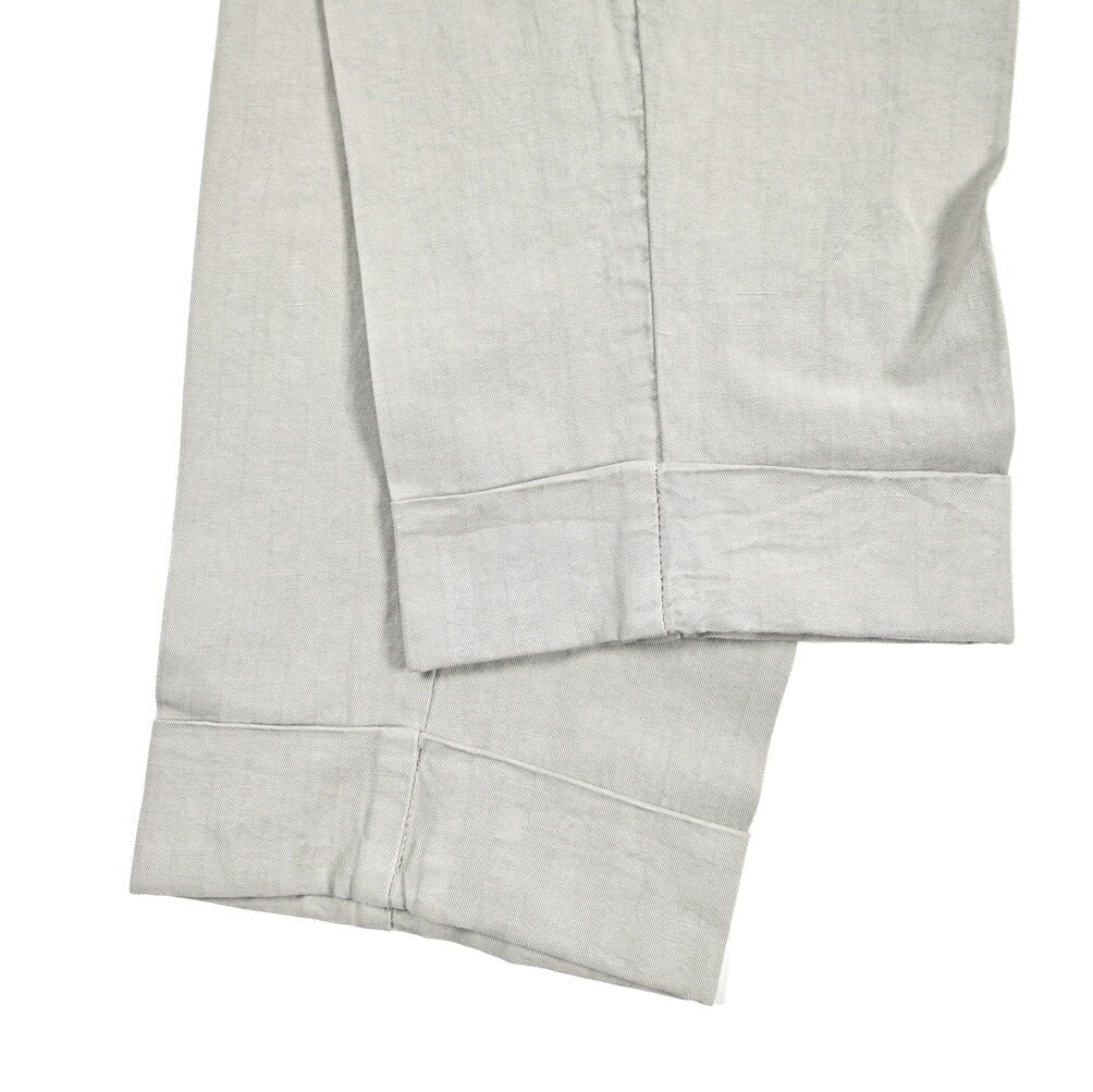 26SS PT TORINO STYLE "CARROT FIT" リヨセル混リネン ツータックスラックス ライトグレー 44 | GUARDAROBA MILANO OFFICIAL STORE