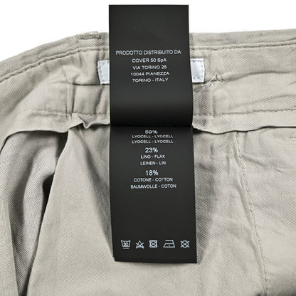 26SS PT TORINO STYLE "CARROT FIT" リヨセル混リネン ツータックスラックス ライトグレー 44 | GUARDAROBA MILANO OFFICIAL STORE