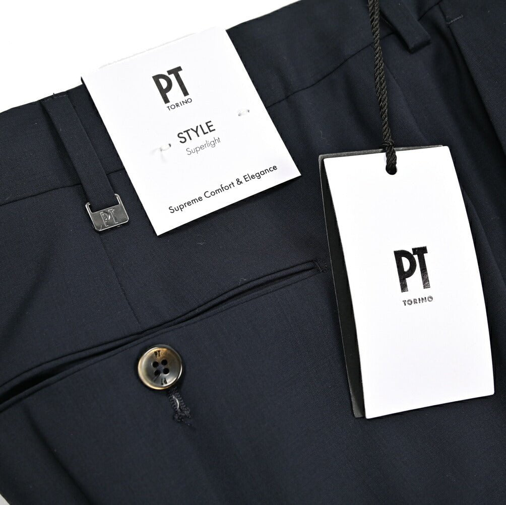 26SS PT TORINO Superlight UNION FIT SUPER 130'S ヴァージンウール100% ワンタックスラックス｜436400-44｜GUARDAROBA MILANO OFFICIAL STORE