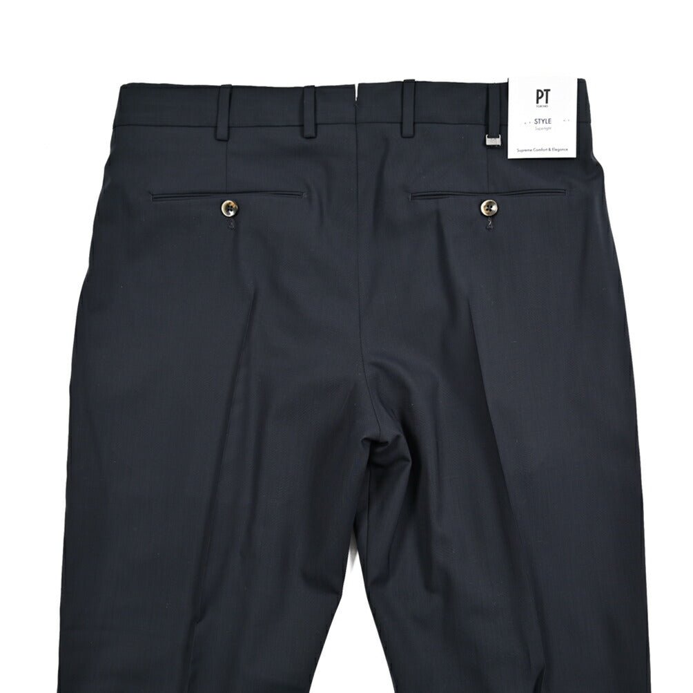 26SS PT TORINO Superlight UNION FIT SUPER 130'S ヴァージンウール100% ワンタックスラックス｜436400-44｜GUARDAROBA MILANO OFFICIAL STORE
