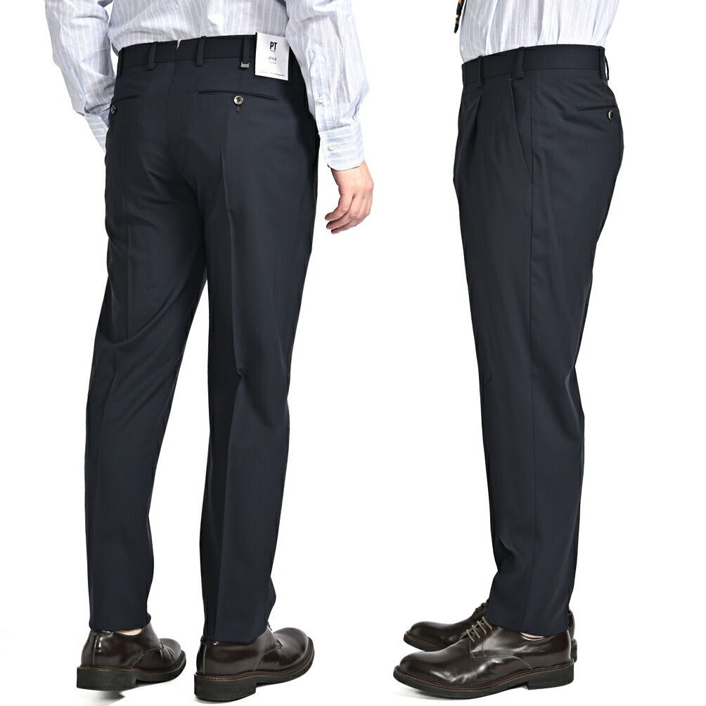 26SS PT TORINO Superlight UNION FIT SUPER 130'S ヴァージンウール100% ワンタックスラックス｜436400-44｜GUARDAROBA MILANO OFFICIAL STORE