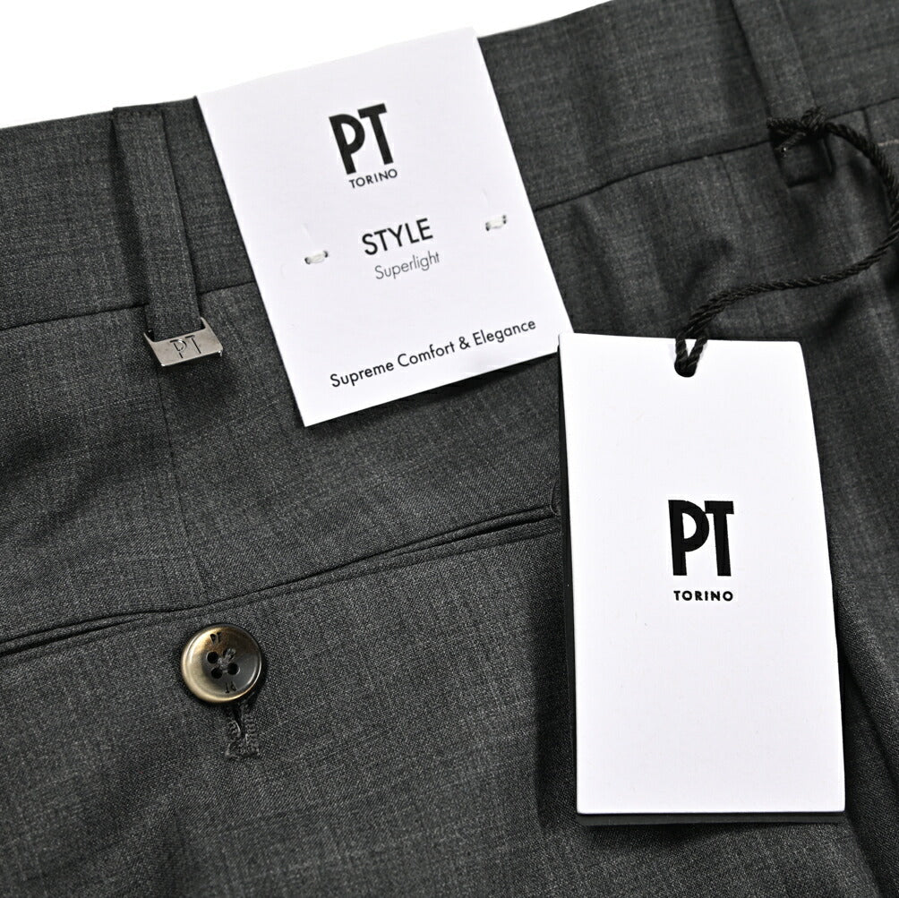 26SS PT TORINO Superlight UNION FIT SUPER 130'S ヴァージンウール100% ワンタックスラックス｜436424-44｜GUARDAROBA MILANO OFFICIAL STORE