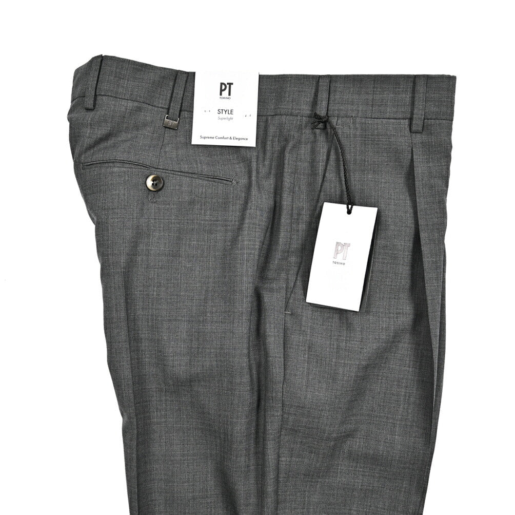 26SS PT TORINO Superlight UNION FIT SUPER 130'S ヴァージンウール100% ワンタックスラックス｜436424-44｜GUARDAROBA MILANO OFFICIAL STORE