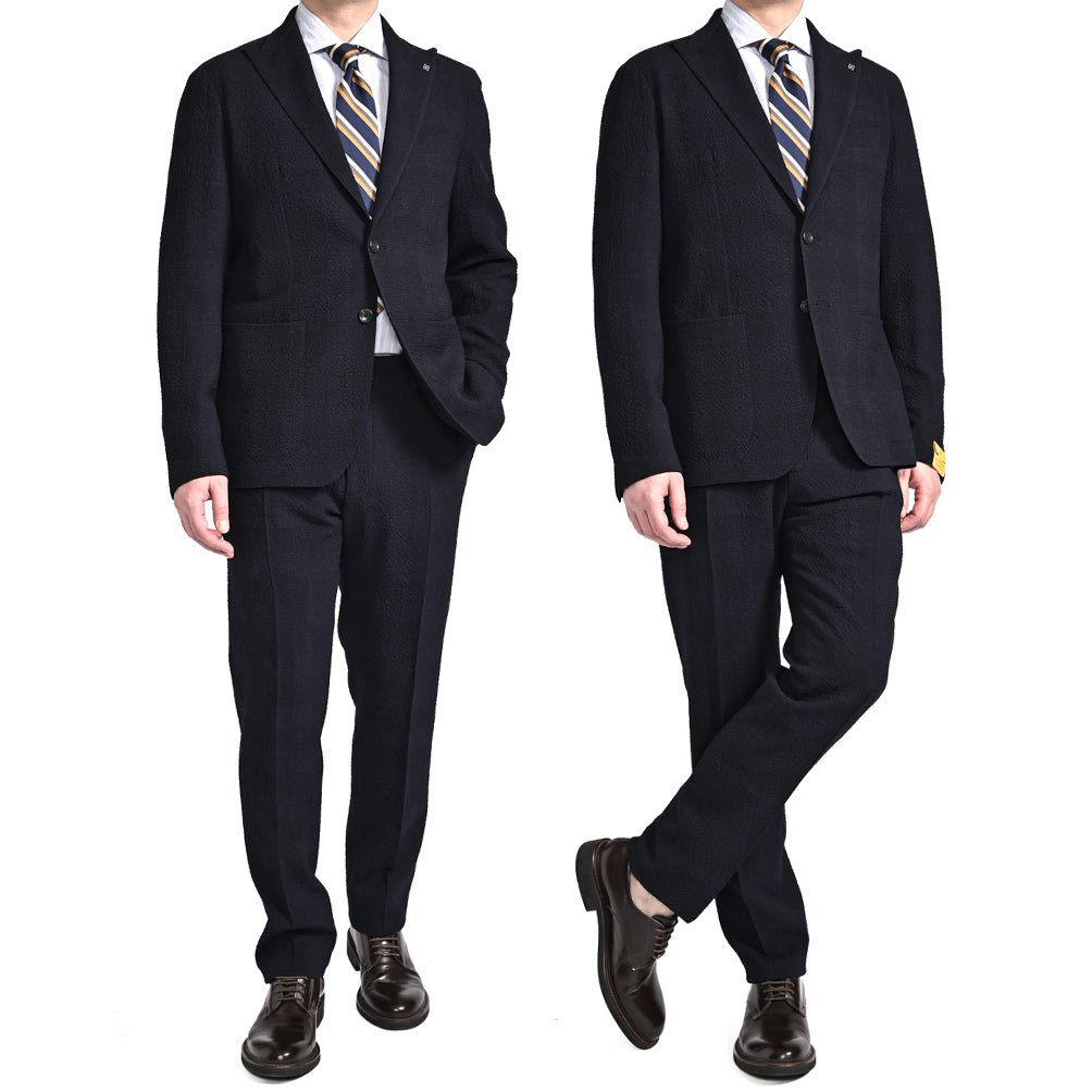 26SS TAGLIATORE "MONTECARLO" シアサッカーウール 2Bシングルテーラードスーツ｜436090-44｜GUARDAROBA MILANO OFFICIAL STORE