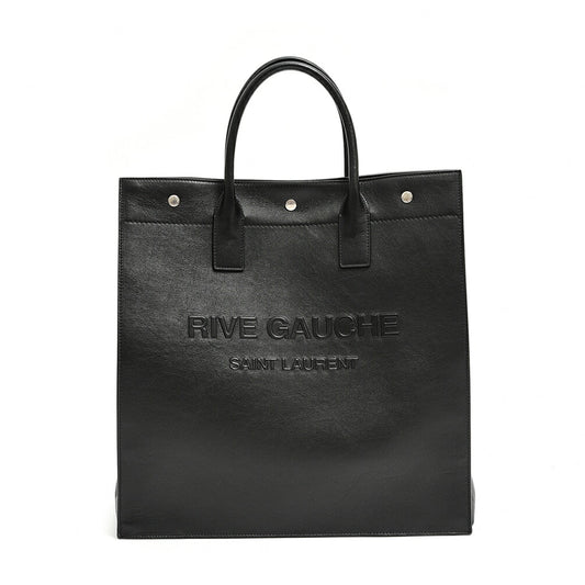 SAINT LAURENT RIVE GAUCHE NORTH/SOUTH TOTE BAG スムースレザートートバッグレザー