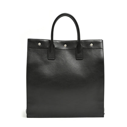 SAINT LAURENT RIVE GAUCHE NORTH/SOUTH TOTE BAG スムースレザートートバッグレザー