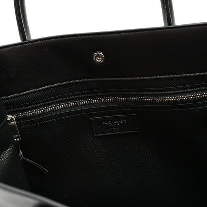 SAINT LAURENT RIVE GAUCHE NORTH/SOUTH TOTE BAG スムースレザートートバッグレザー