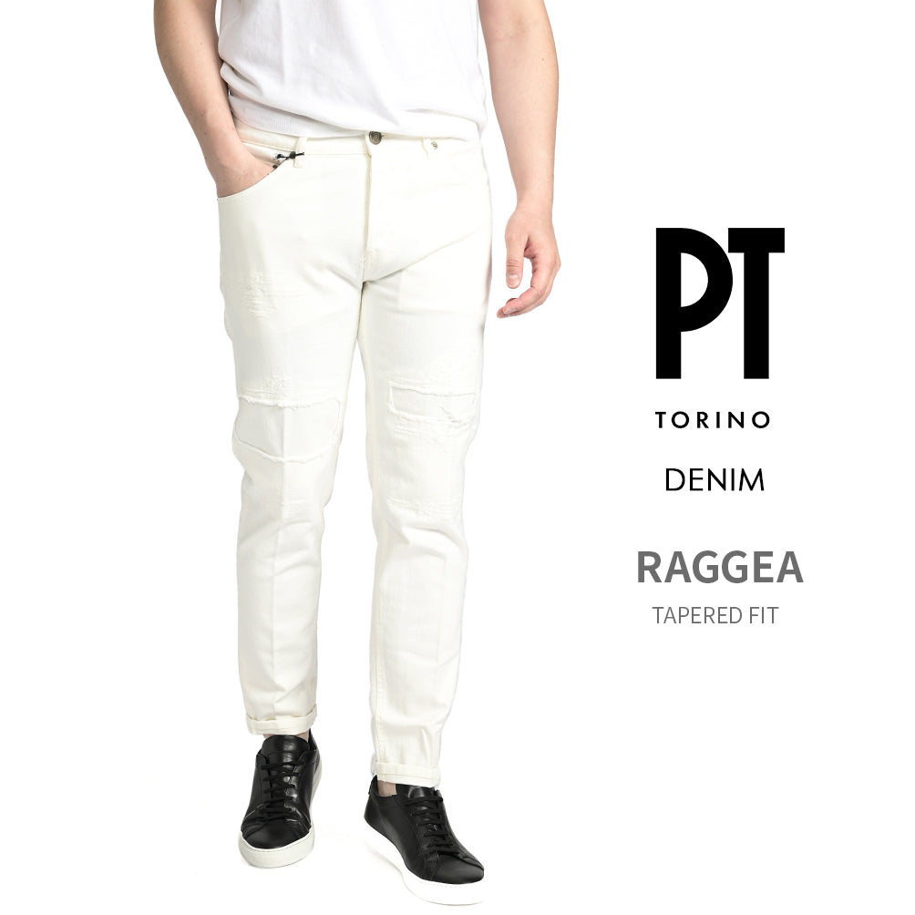 SALE｜PT TORINO DENIM REGGAE(TAPERED FIT) ストレッチデニム クラッシュジーンズ