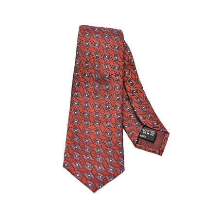 GIORGIO ARMANI シルク100% 幾何柄ネクタイ