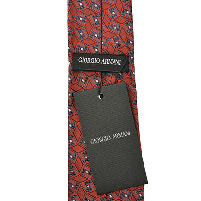 GIORGIO ARMANI シルク100% 幾何柄ネクタイ