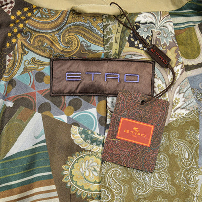 歳末クーポン｜ETRO コットン100% 中綿入りトレンチコート