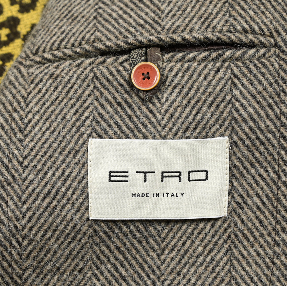 ETRO ウール100% 3Bシングルチェスターコート