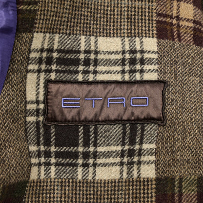 ETRO ウール100% スタンドカラーフィールドジャケット