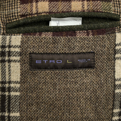 ETRO ウール100% スタンドカラーフィールドジャケット