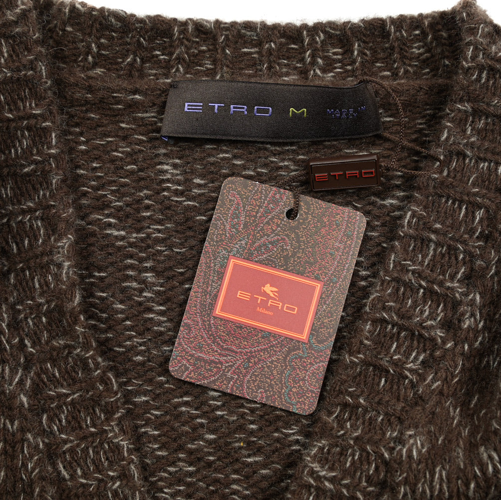 ETRO ウール100% Vネックニットカーディガン