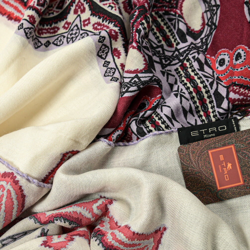 ETRO ウールシルクカシミヤ ストール