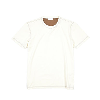 GRAN SASSO コットン100% クルーネック半袖Tシャツ