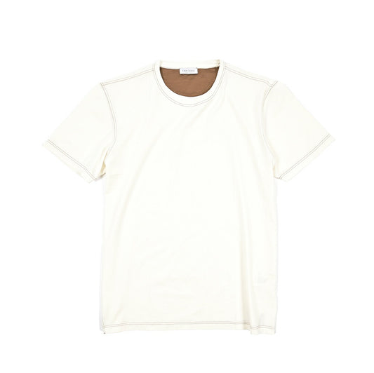GRAN SASSO コットン100% クルーネック半袖Tシャツ