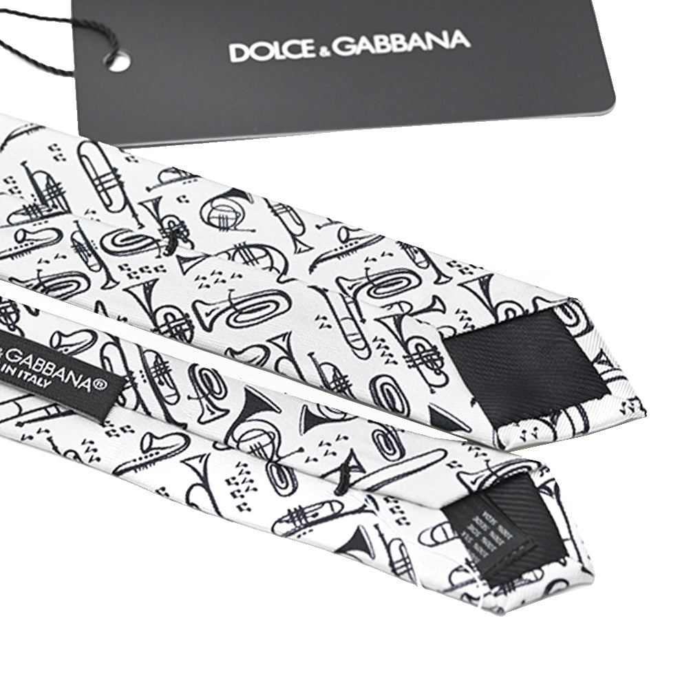 DOLCE & GABBANA シルク100% ネクタイ(ナロータイ)