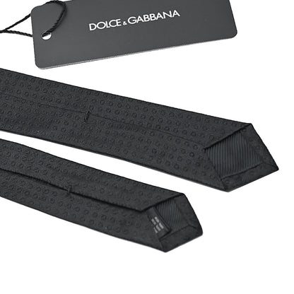 DOLCE & GABBANA シルク100% ドットネクタイ(ナロータイ)