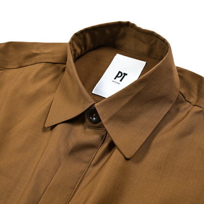 PT TORINO ヴァージンウール100% プルオーバーシャツ