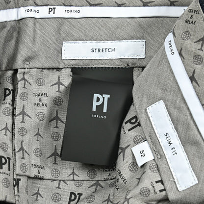 SALE｜PT TORINO SLIM FIT ストレッチウール ノータックスラックス / PT01