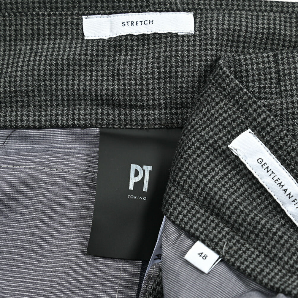 SALE｜PT TORINO GENTLEMAN FIT ストレッチウール グルカパンツ ツータックベルトレススラックス / PT01