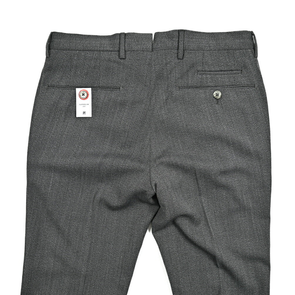 SALE｜PT TORINO SUPERSLIM FIT ストレッチウール ノータックスラックス / PT01