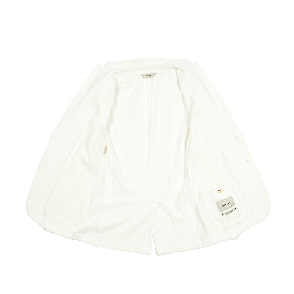 PAOLONI コットン100% 2Bシングルニットジャケット