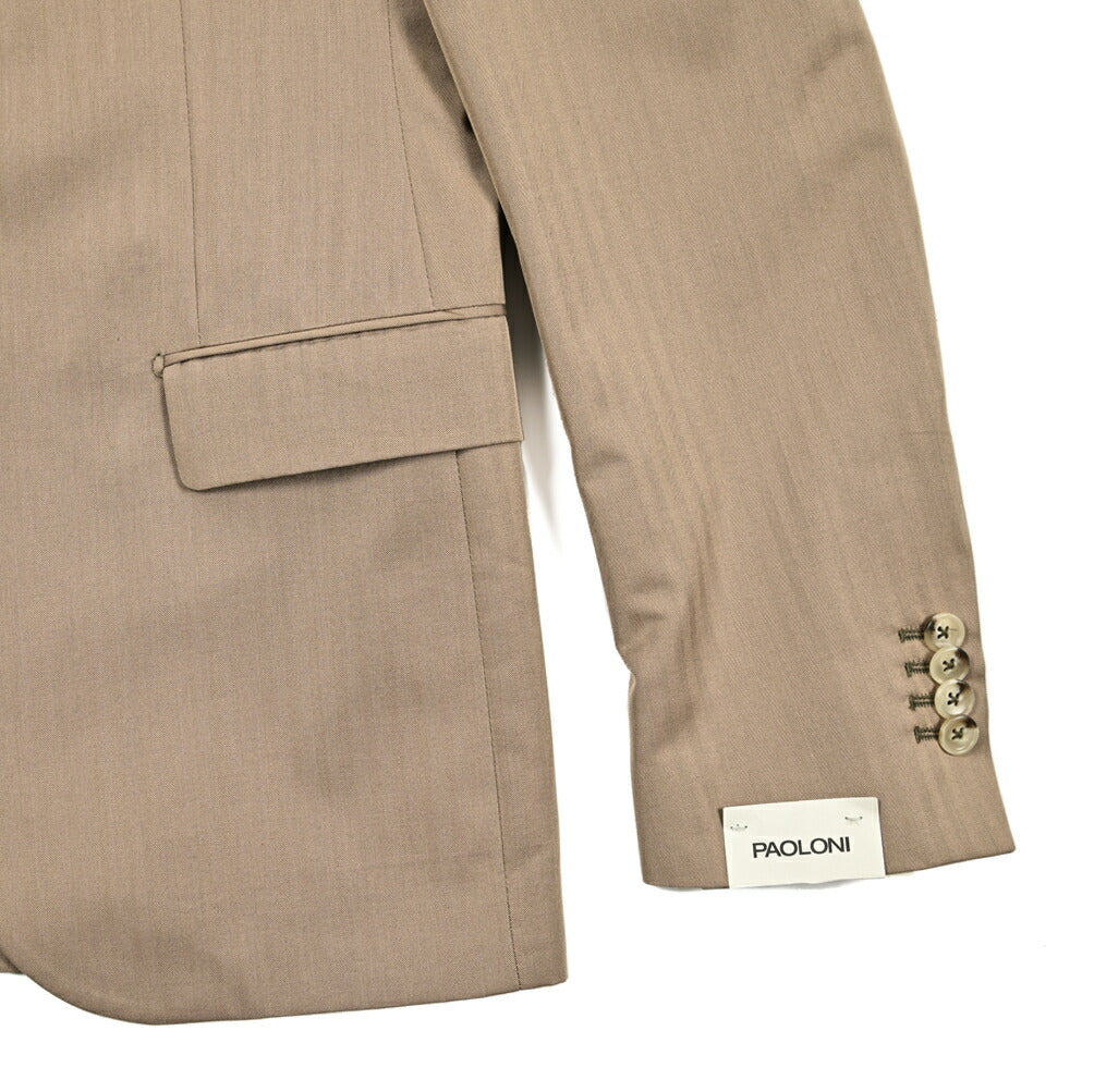 SALE｜PAOLONI コットンウール 2Bシングルテーラードスーツ