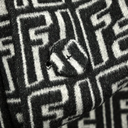 FENDI ウールシルク ダブルチェスターコート(モノグラム)