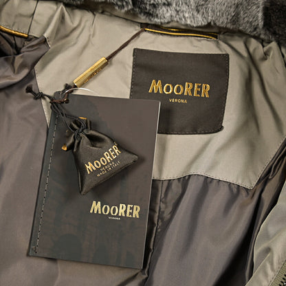 MOORER "MORRIS-KM" ポリエステル100% スタンドカラーダウンコート