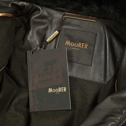 MOORER "ANFOSSI-UR" スエードレザー 中綿フライトジャケット