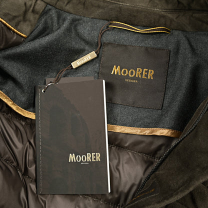 MOORER "ZAYN-UR" スエードレザーダウンジャケット