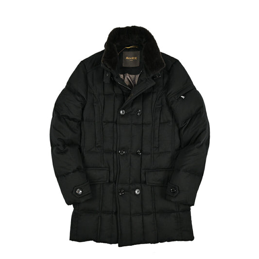MOORER "MORRIS-IL" カシミヤ100% スタンドカラーダウンコート (Loro Piana STORM SYSTEM)