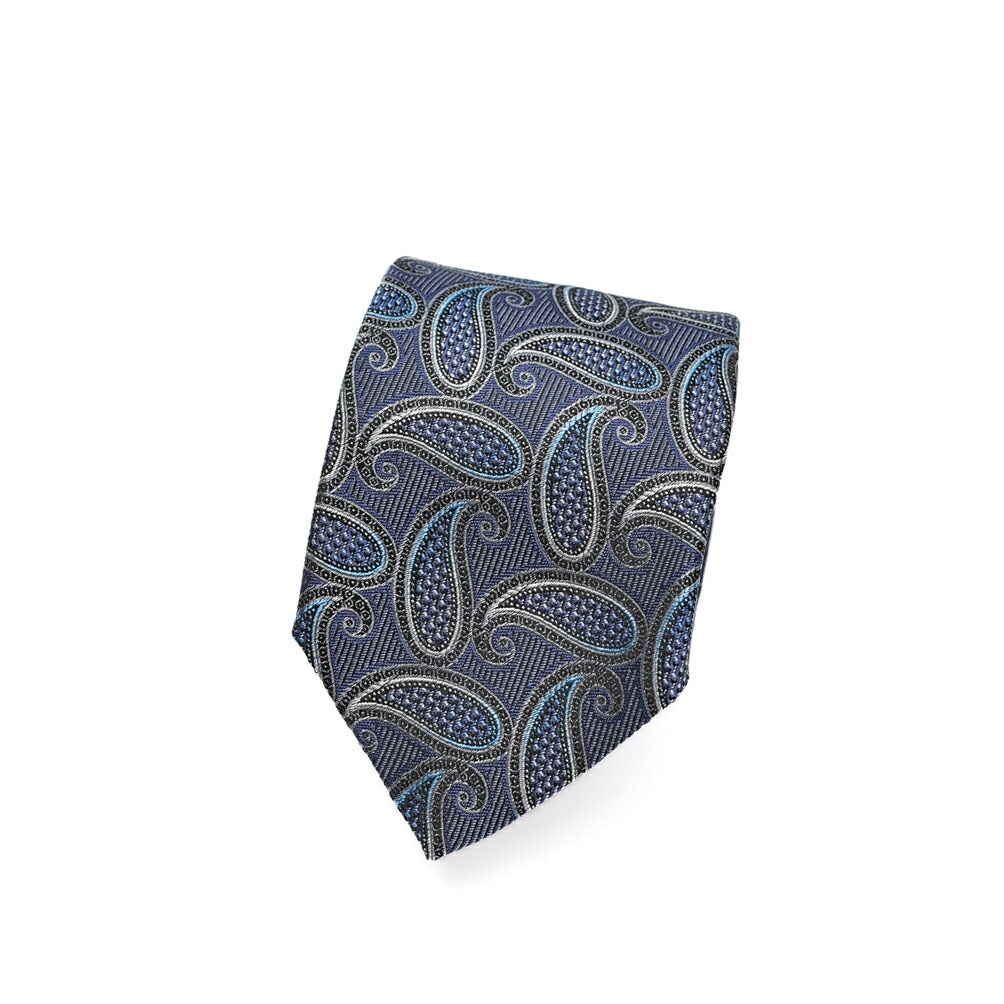 ETRO シルク100% ペイズリー柄ネクタイ
