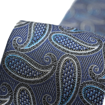 ETRO シルク100% ペイズリー柄ネクタイ