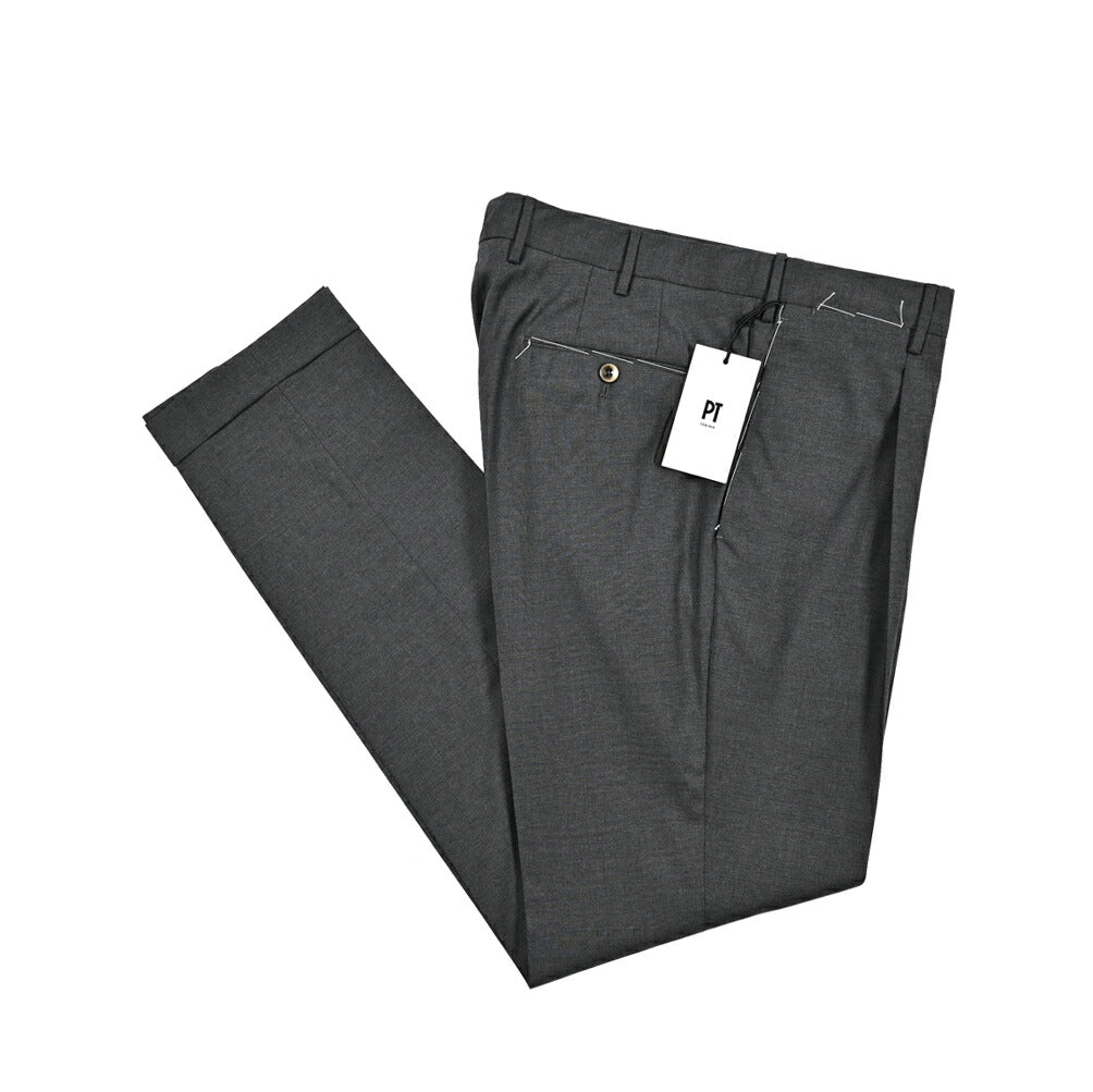SALE｜PT TORINO "SUPERSLIM FIT" ストレッチウール ワンタックスラックス