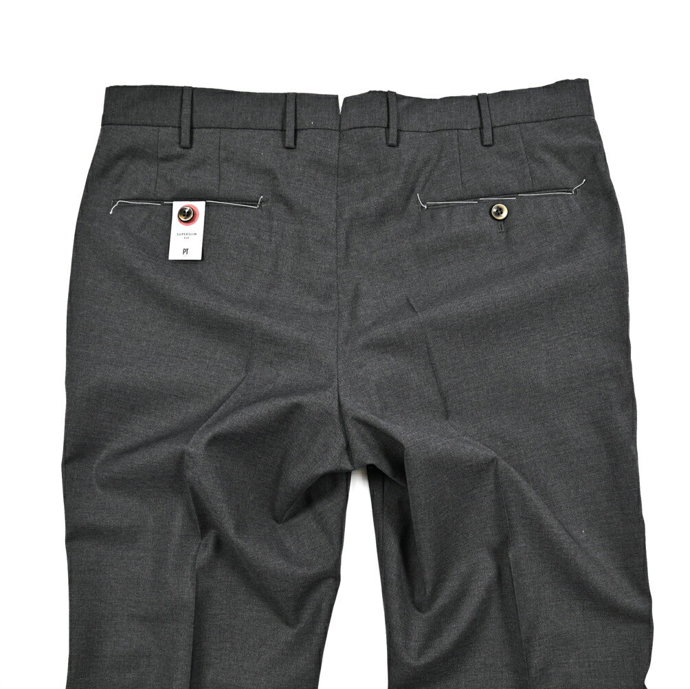 SALE｜PT TORINO "SUPERSLIM FIT" ストレッチウール ワンタックスラックス
