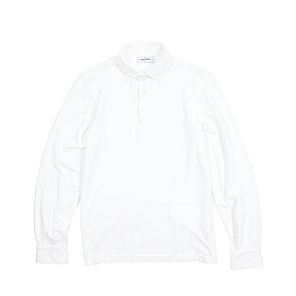 SALE｜GRAN SASSO コットン100% 長袖鹿の子ポロシャツ