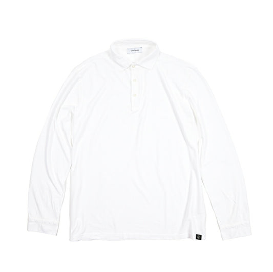 SALE｜GRAN SASSO コットン100% 長袖ジャージーポロシャツ