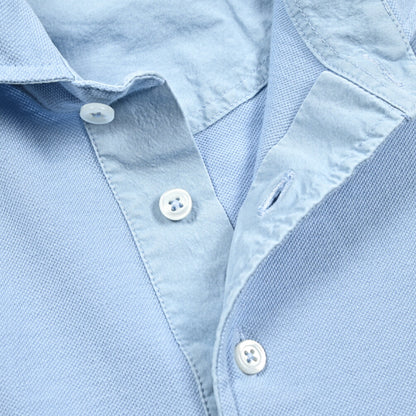SALE｜GRAN SASSO コットン100% 鹿の子ポロシャツ (製品染め)