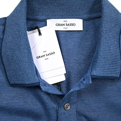 GRAN SASSO コットン100% 鹿の子ポロシャツ