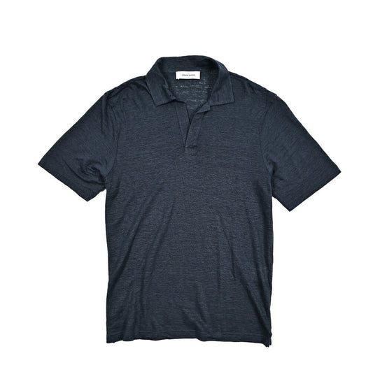 GRAN SASSO リネン100% スキッパーポロ