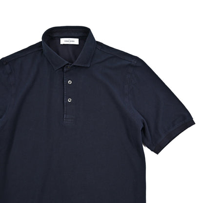 GRAN SASSO コットン100% 鹿の子ポロシャツ (製品染め)