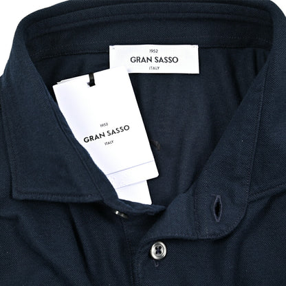 GRAN SASSO コットン100% 鹿の子ポロシャツ