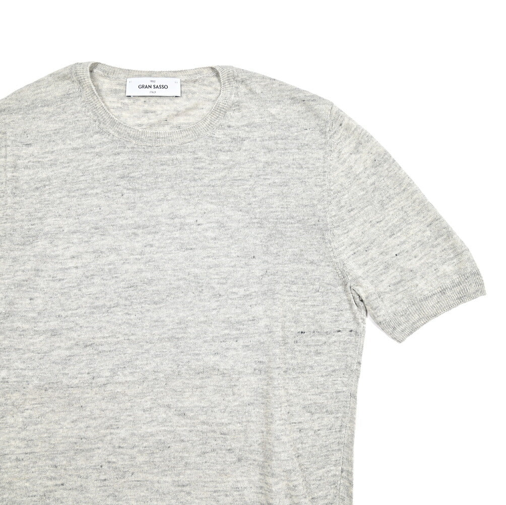 GRAN SASSO リネン100% 半袖ニットTシャツ